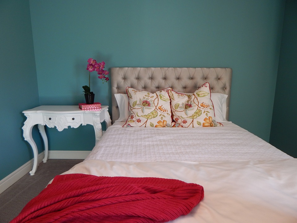 Camera da letto turchese