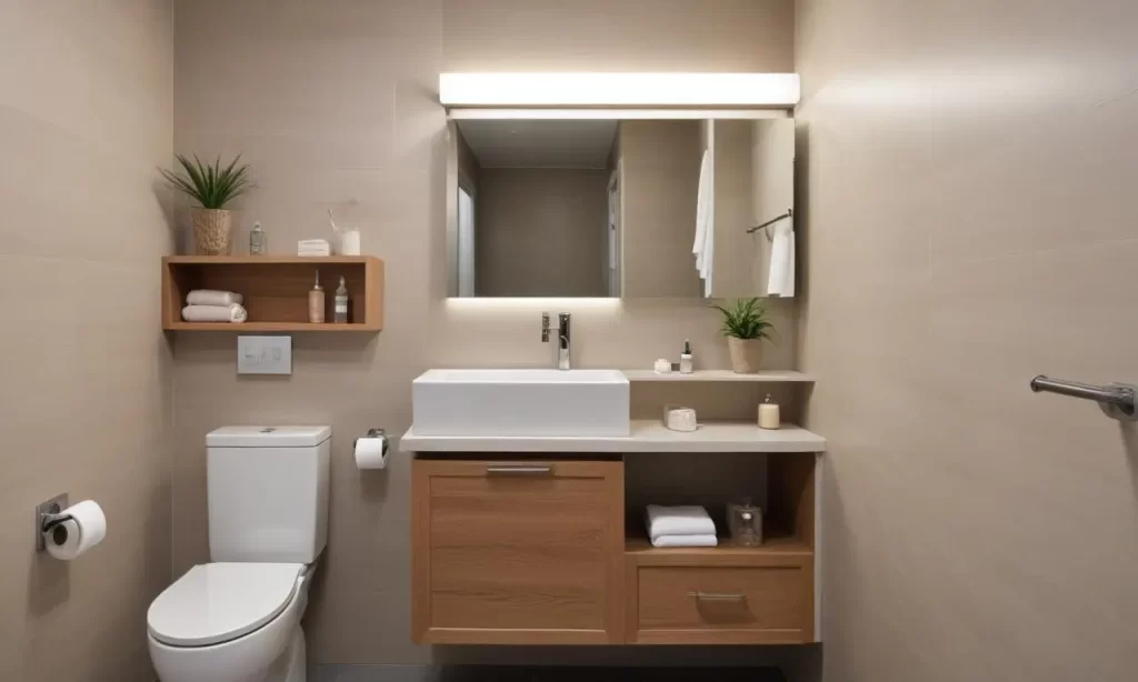 bagno con cassettoni organizer