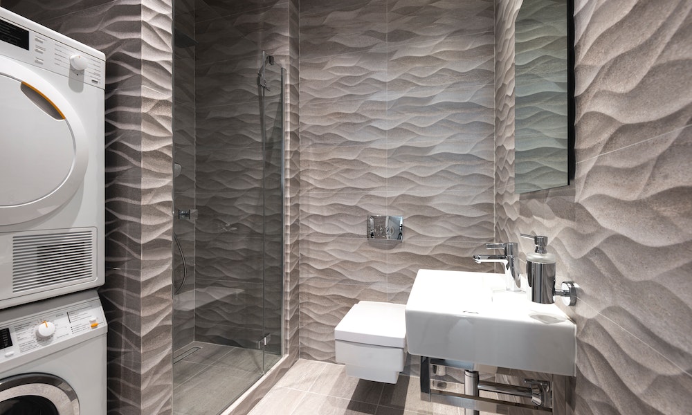 colonna lavatrice in bagno