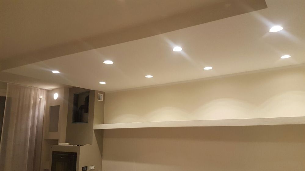 controsoffitto in cartongesso luci