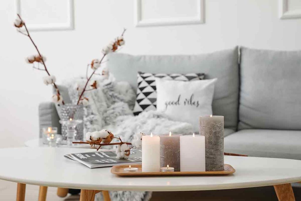 Decorare tavolo con candele