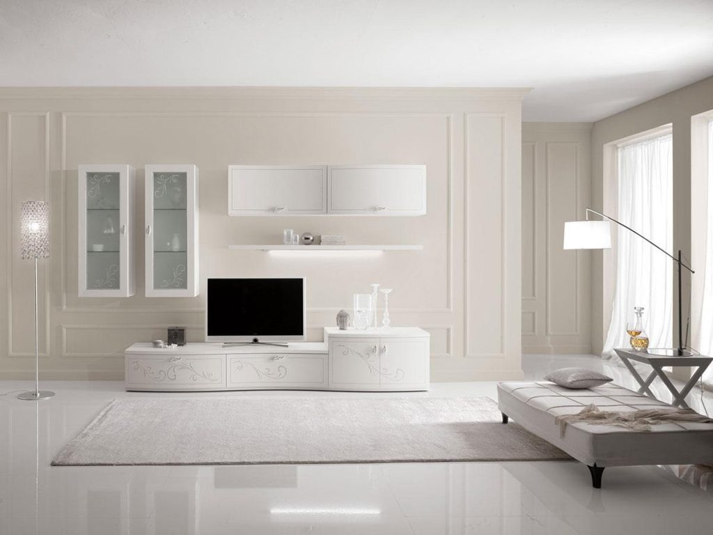 parete attrezzata stile contemporaneo